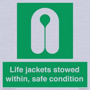 Life jackets stowed within